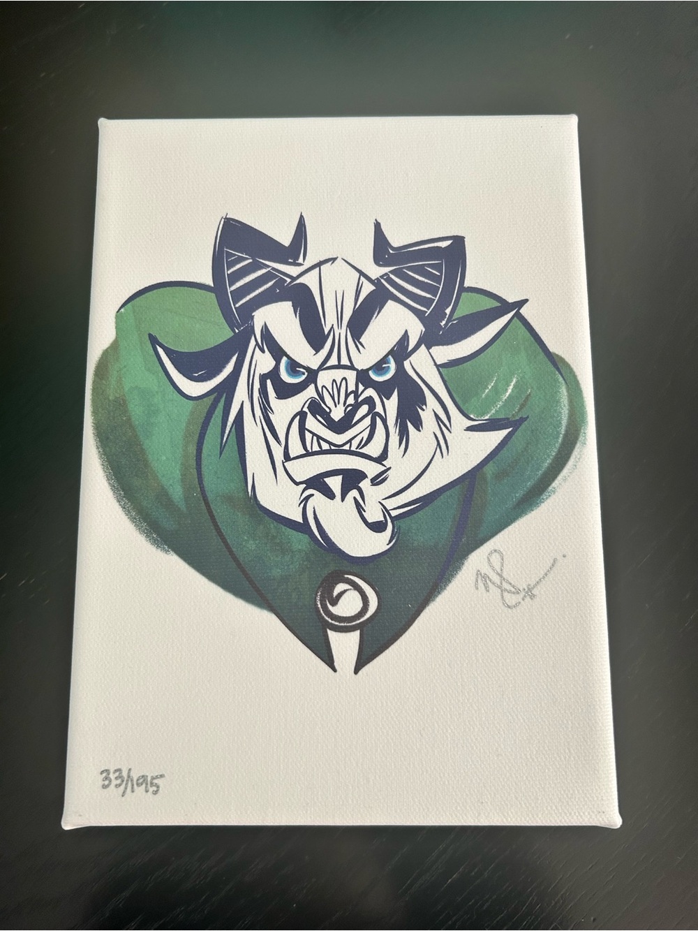BEAST "PRINCE CHARMING" Art Of Disney Canvas by Whitney Pollett 33 /195